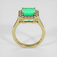 2.97 Ct. Emerald Ring, 18K Yellow Gold 3
