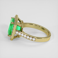 2.97 Ct. Emerald Ring, 18K Yellow Gold 4
