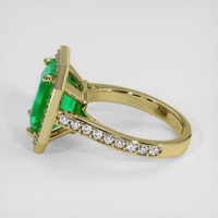 3.47 Ct. Emerald Ring, 18K Yellow Gold 4