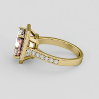 3.85 Ct. Pink Tourmaline Ring, 18K Yellow Gold 4