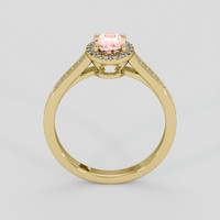 1.12 Ct. Padparadscha Sapphire Ring, 18K Yellow Gold 3