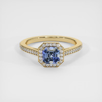 0.85 Ct. Sapphire Ring, 18K Yellow Gold 1