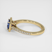 0.85 Ct. Sapphire Ring, 18K Yellow Gold 4