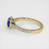 1.38 Ct. Blue Sapphire Ring, 18K Yellow Gold 4