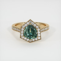 2.44 Ct. Sapphire Ring, 18K Yellow Gold 1