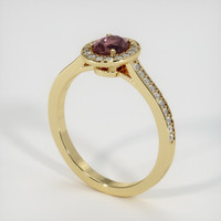 0.78 Ct. Bi Color Sapphire Ring, 18K Yellow Gold 2