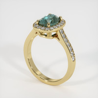 2.29 Ct. Sapphire Ring, 18K Yellow Gold 2
