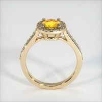 0.88 Ct. Yellow Sapphire Ring, 18K Yellow Gold 3