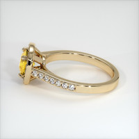 0.85 Ct. Sapphire Ring, 18K Yellow Gold 4