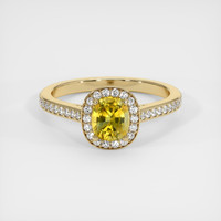 0.92 Ct. Yellow Sapphire Ring, 18K Yellow Gold 1