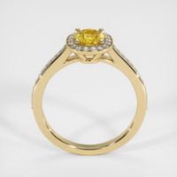 0.92 Ct. Yellow Sapphire Ring, 18K Yellow Gold 3