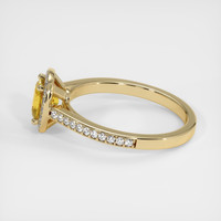 0.92 Ct. Yellow Sapphire Ring, 18K Yellow Gold 4