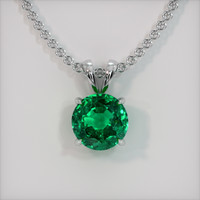 11.16 Ct. Emerald Pendant, Platinum 950 1