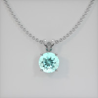 0.67 Ct. Gemstone Pendant, Platinum 950 1