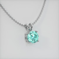 0.67 Ct. Gemstone Pendant, Platinum 950 2