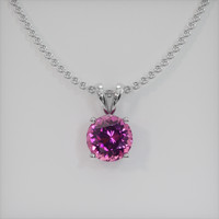 0.88 Ct. Gemstone Pendant, Platinum 950 1