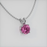 0.88 Ct. Gemstone Pendant, Platinum 950 2