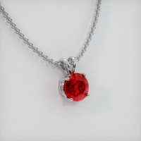 2.13 Ct. Ruby Pendant, Platinum 950 2