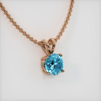 3.38 Ct. Gemstone Pendant, 14K Rose Gold 2