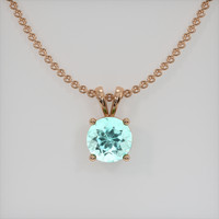 0.67 Ct. Gemstone Pendant, 14K Rose Gold 1