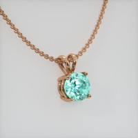 0.67 Ct. Gemstone Pendant, 14K Rose Gold 2