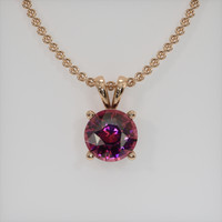 2.86 Ct. Gemstone Pendant, 14K Rose Gold 1