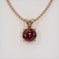 2.60 Ct. Gemstone Pendant, 14K Rose Gold 1