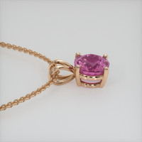 0.88 Ct. Gemstone Pendant, 14K Rose Gold 3