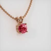 3.07 Ct. Padparadscha Sapphire Pendant, 14K Rose Gold 2