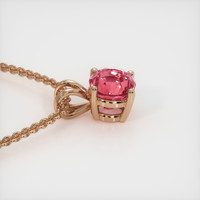 3.07 Ct. Sapphire Pendant, 14K Rose Gold 3