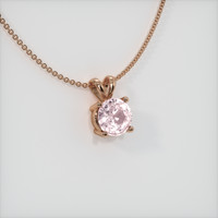 2.21 Ct. Peach Sapphire Pendant, 14K Rose Gold 2