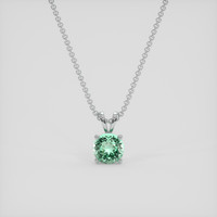 0.54 Ct. Emerald Pendant, Silver 1