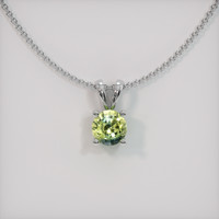 0.34 Ct. Sapphire Pendant, 14K White Gold 1