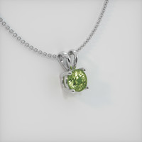 0.34 Ct. Sapphire Pendant, 14K White Gold 2