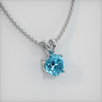 3.38 Ct. Gemstone Pendant, 14K White Gold 2