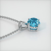 3.38 Ct. Gemstone Pendant, 14K White Gold 3