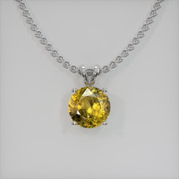 2.10 Ct. Gemstone Pendant, 14K White Gold 1