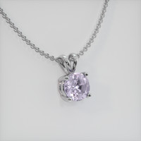 1.29 Ct. Gemstone Pendant, 14K White Gold 2