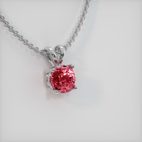 3.07 Ct. Sapphire Pendant, 14K White Gold 2