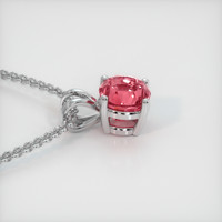 3.07 Ct. Sapphire Pendant, 14K White Gold 3