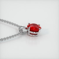 2.13 Ct. Ruby Pendant, 14K White Gold 3