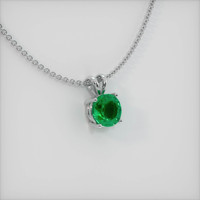 Emerald Pendant 1.08 Ct., 18K White Gold Preview