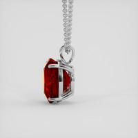 18.07 Ct. Red Garnet Pendant, 18K White Gold 3