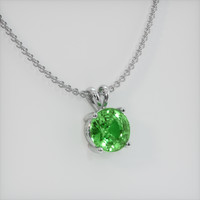 1.54 Ct. Gemstone Pendant, 18K White Gold 2
