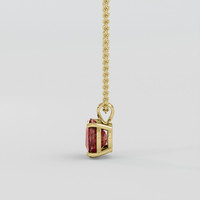 5.78 Ct. Reddish Orange Hessonite Garnet Pendant, 10K Yellow Gold 3