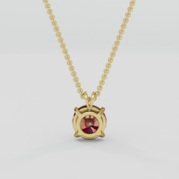 5.78 Ct. Reddish Orange Hessonite Garnet Pendant, 10K Yellow Gold 4