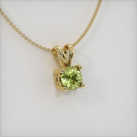 0.34 Ct. Sapphire Pendant, 14K Yellow Gold 2