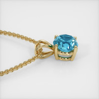 3.38 Ct. Gemstone Pendant, 14K Yellow Gold 3