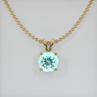 0.67 Ct. Gemstone Pendant, 14K Yellow Gold 1