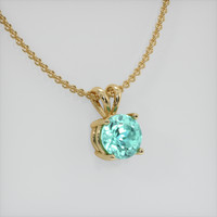 0.67 Ct. Gemstone Pendant, 14K Yellow Gold 2